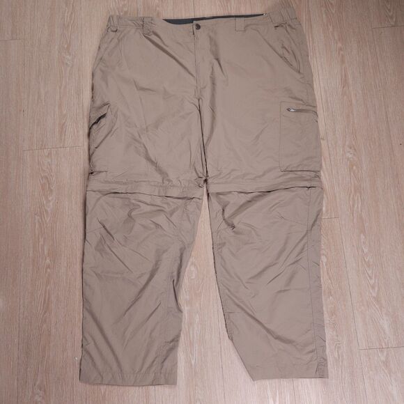 Columbia Convertible Hiking Pants 48x30(29) Beige Nylon Outdoors Active - Picture 1 of 13